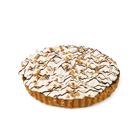 Peanut Chew Hazelnut Pie