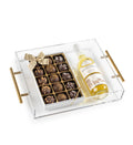 Lucite Tray with PcPops and Wine